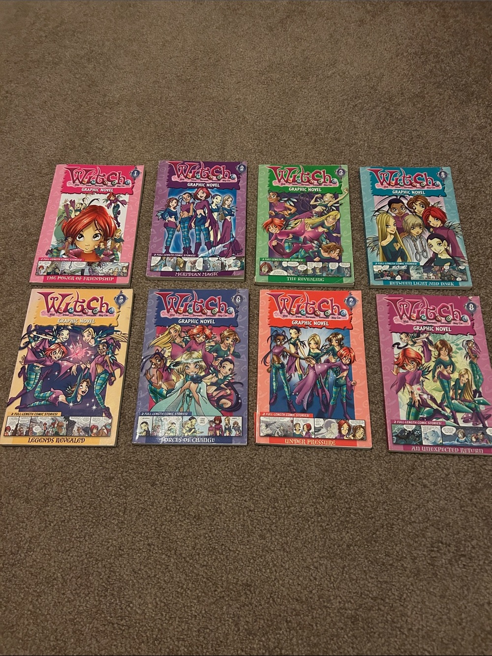 W.I.T.C.H. Graphic Novels Books 1-8